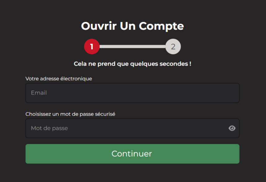 Création du Compte