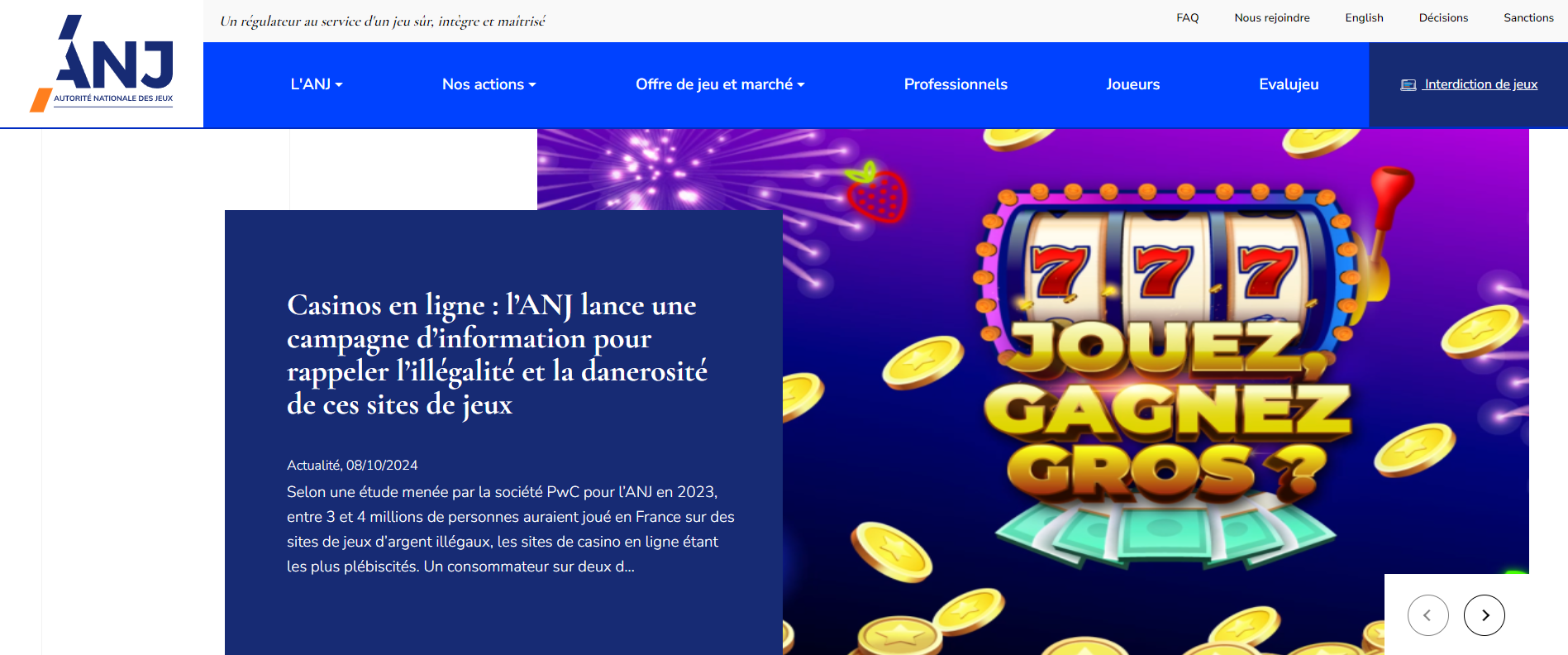 Législation sur les Jeux d’Argent en Ligne en France