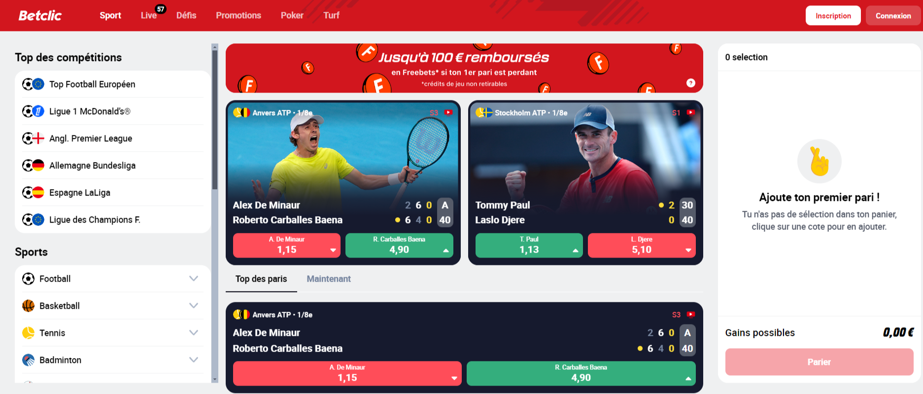 Betclic casino play