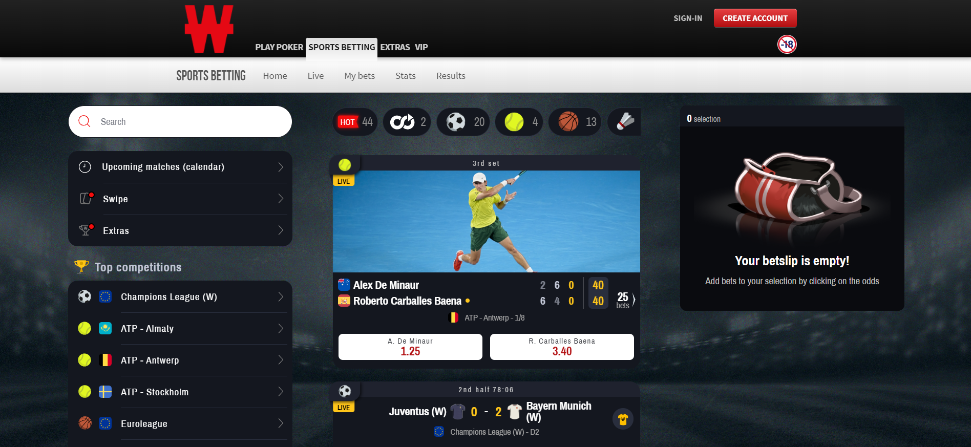 Winamax play online